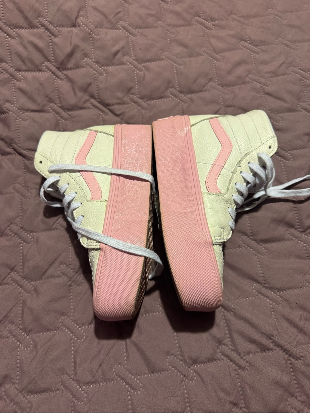 Womens 5.5 Vans Barbie Limited Edition Platform High Tops - Picture 2 of 6